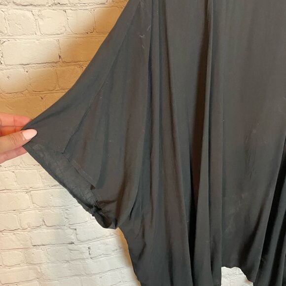 Davi & Dani Black Half Sleeve Cardigan Size 2XL - Picture 4 of 7